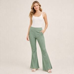 Y2K SOFT GREEN medium Womens Stretch Curdoroy Pants